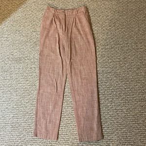 TOPSHOP formal suit pants / trousers in US 6 pink and white tweed